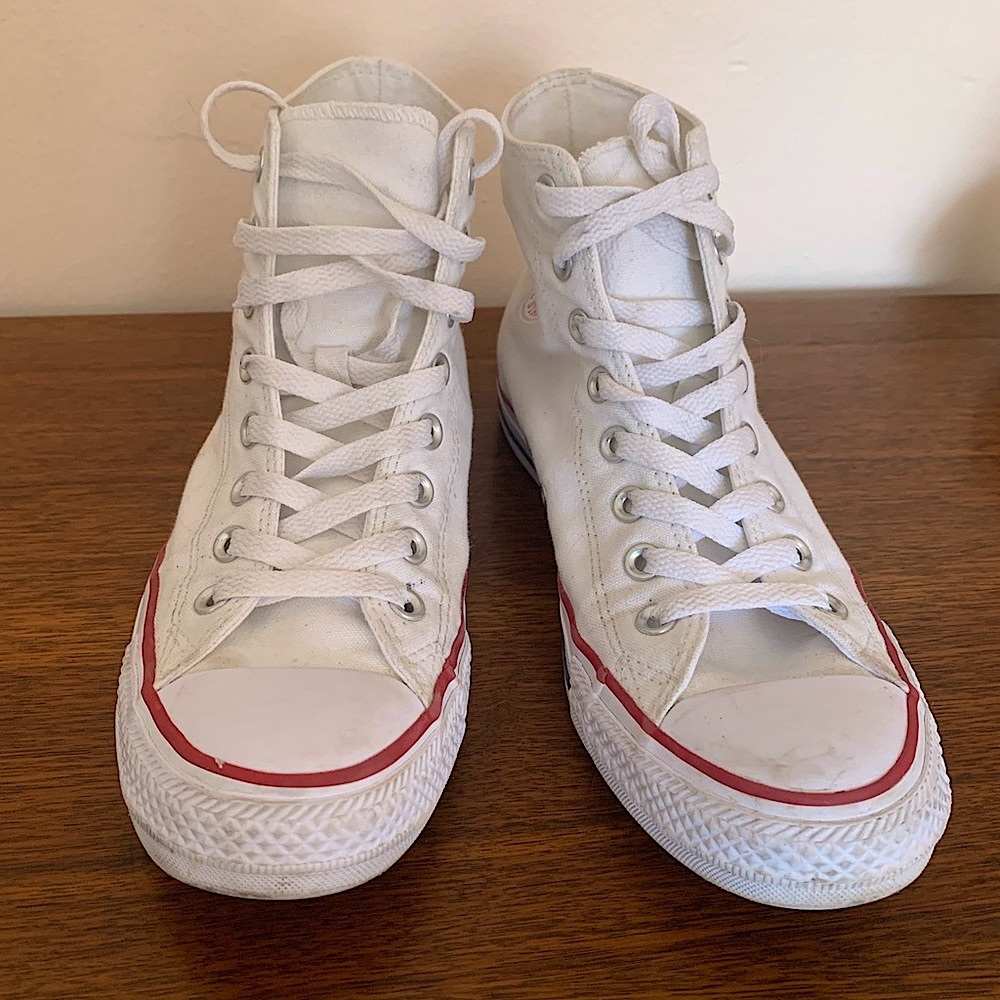 White High Top Chuck Taylor Converse